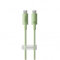 Кабель Baseus Habitat Series Fast Charging Cable Type-C to Type-C 100W 1m зелений