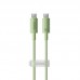 Кабель Baseus Habitat Series Fast Charging Cable Type-C to Type-C 100W 1m зелений