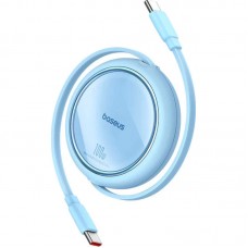 Кабель Baseus Free2Draw Mini Retractable Charging Cable Type-C to Type-C 100W 1m Galaxy блакитний