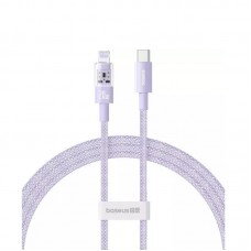 Кабель Baseus Gem Fast-Charging Data Cable USB-C to iP 20W 2m Nebula Purple
