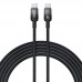 Кабель Baseus Discolor Series Fast Charging Cable USB-C to USB-C 100W 1m Cluster чорний