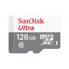 Карта пам'яті microSDXC (UHS-1) SanDisk Ultra 128Gb class 10 A1 (100Mb/s) (adapter SD)