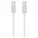 Кабель Usams US-SJ696 60W Striped Data Cable Type-C To Type-C-KY Series 2M білий