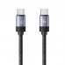 Кабель Usams US-SJ704 60W Magnetic Data Cable Type-C To Type-C-Rui Series 1m tarnish