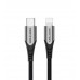 Кабель Vention USB 2. 0 C to Lightning Cable 1M сірий Aluminum Alloy Type (TACHF)
