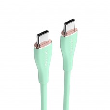 Кабель Vention USB 2. 0 C Male to C Male 5A Cable 1M зелений Silicone Type (TAWGF)