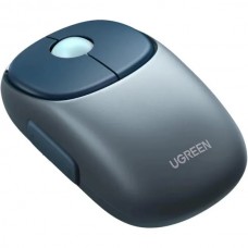 Мышь беспроводная Ugreen MU102 FUN+ Wireless Mouse аккумуляторная 2 вида подключения BT + 2.4Ghz синяя
