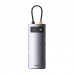 USB-хаб Baseus Metal Gleam Series 4-in-1 Multifunctional Type-C HUB Docking Сірий（Type-C to USB3. 0*4）
