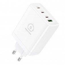Мережевий зарядний пристрій WUW-C158 1USB 3Type-C + USB A PD100W білий