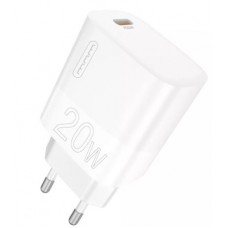 Мережевий зарядний пристрій WUW-C196 1Type-C PD20W білий