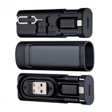 Набор дорожный адаптеров и кабелей 9 в 1 McDodo Multifunctional Storage Box WF-1720 черный