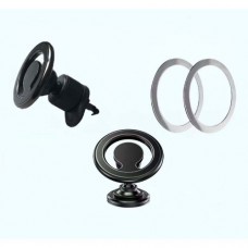 Автотримач MagSafe 2in1 (на торпедо/дефлектор) чорний