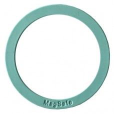 Пластина-кільце для MagSafe тримачів металева (+скотч) SILICONE світло-синій