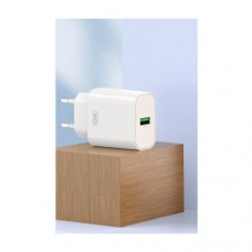 Мережевий зарядний пристрій XO L103 (EU) QC3.0 18W Charger Білий