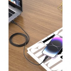 Кабель XO NB230 2.4A Rock Series Lightning Data Cable Чорний