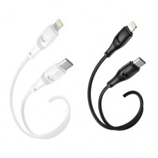 Кабель XO NB-Q239A PD 27W/1m Zeus Series Type-c to Lightning Чорний