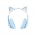 Навушники накладні XO BE38 Cats Ear Colourful Lights Headband Синій