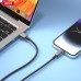 Кабель XO NB249 5A PVC Shiny Colorful   Lightning Data Cable чорні