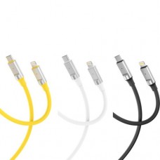 Кабель XO NB-Q252A PD 27W/1m Type-c to Lightning Fast Charging Чорний