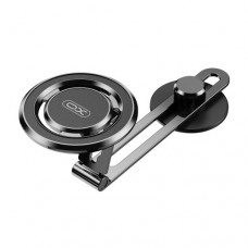 Автотримач XO C132 Tesla specific iPhone metal bracket (with magnetic iron ring) Чорний