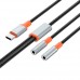 Адаптер XO NB-R269B Couple Cable Type-c to Dual 3.5 Female Adapter 1.2m Чорний