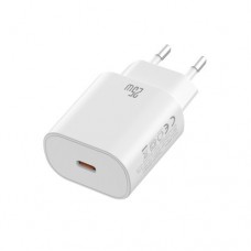 Мережевий зарядний пристрій XO CE25 PD25W USB-C Fast Charger Type-C cable Білий