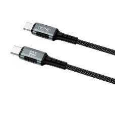 Кабель XO NB-Q267 Magnetic Braided Type-c to Type-c 60W Data Cable 1M Чорний