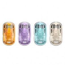 Комп'ютерна мишка XO M12 bluetooth wireless transparent mouse Жовта