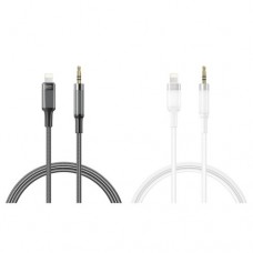 Адаптер XO NB-R279A IP to 3.5 Brushed Clear Audio Cable Білий