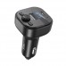 ФМ-Модулятор XO BCC18 Smart bluetooth MP3 Car Charger Type-C 3A Чорний