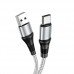 Кабель HOCO X50 Excellent charging data for Type-C 3A/1m. Grey