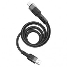 Кабель HOCO U110 charging data cable for Micro/2,4A/1,2m. чорний