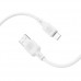 Кабель BOROFONE BX113 Lenny Silicone for Lightning 2,4A/1m білий