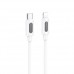 PD Кабель BOROFONE BX114 Structure Silicone Type-C to Lightning 27W/1m білий