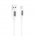 Кабель BOROFONE BX114 Structure Silicone for Micro 2.4A/1m білий