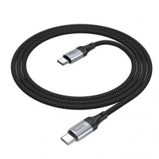 PD Кабель HOCO X102 Fresh 60W charging data cable Type-C to Type-C 1m. чорний