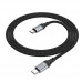 PD Кабель HOCO X102 Fresh 60W charging data cable Type-C to Type-C 1m. чорний