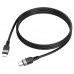 PD Кабель HOCO X109 Energy silicone charging data cable Type-C-to-iP 27W/1m. чорний