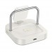 Бездротовий ЗП HOCO CQ16A Astute 3-in-1 desktop charger+watch charger молочно-білий