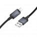 Кабель HOCO X118 Generous charging data cable with display iP чорний