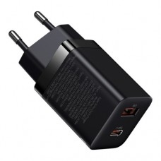 Мережевий зарядний пристрій Baseus Super Si Pro Quick Charger C+U 30W EU чорний CCSUPP-E01