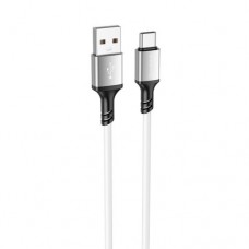 Кабель BOROFONE BX83 Famous silicone charging  for Type-C 3A/1m білий