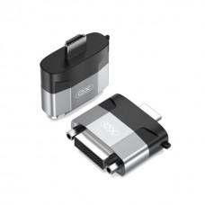 Адаптер конвертер XO GB013 HDMI to DVI female converter Metal