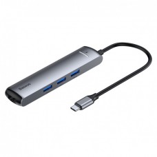 USB-хаб BASEUS Hub mechanical eye 6 в 1 Серый (CAHUB-J0G) USB-хаб BASEUS Hub mechanical eye 6 в 1 Серый (CAHUB-J0G)