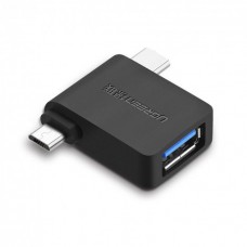 Адаптер UGREEN 30453 2 in1 micro-USB/Type-C чорный (30453)