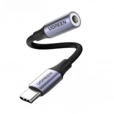 Адаптер Ugreen AV161 USB-C - 3.5mm M/F  Aluminum shell (80154)