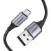 Кабель UGREEN  US290 USB 2.0- micro-USB 1m Metal чорный (60146)