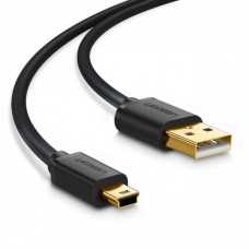 Кабель для передачи данных UGREEN US132 USB 2.0  Male to Mini 5 Pin Male  2m чорный 30472
