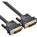 Кабель UGREEN DV101 DVI (24+1) Male to Male  золотистый Plated 2m чорный (11604)