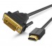 Кабель Ugreen HD106  HDMI to DVI Cable 2m чорный (10135)